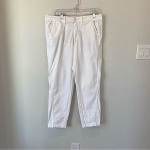 Anthropologie Relaxed Chino Pants in White